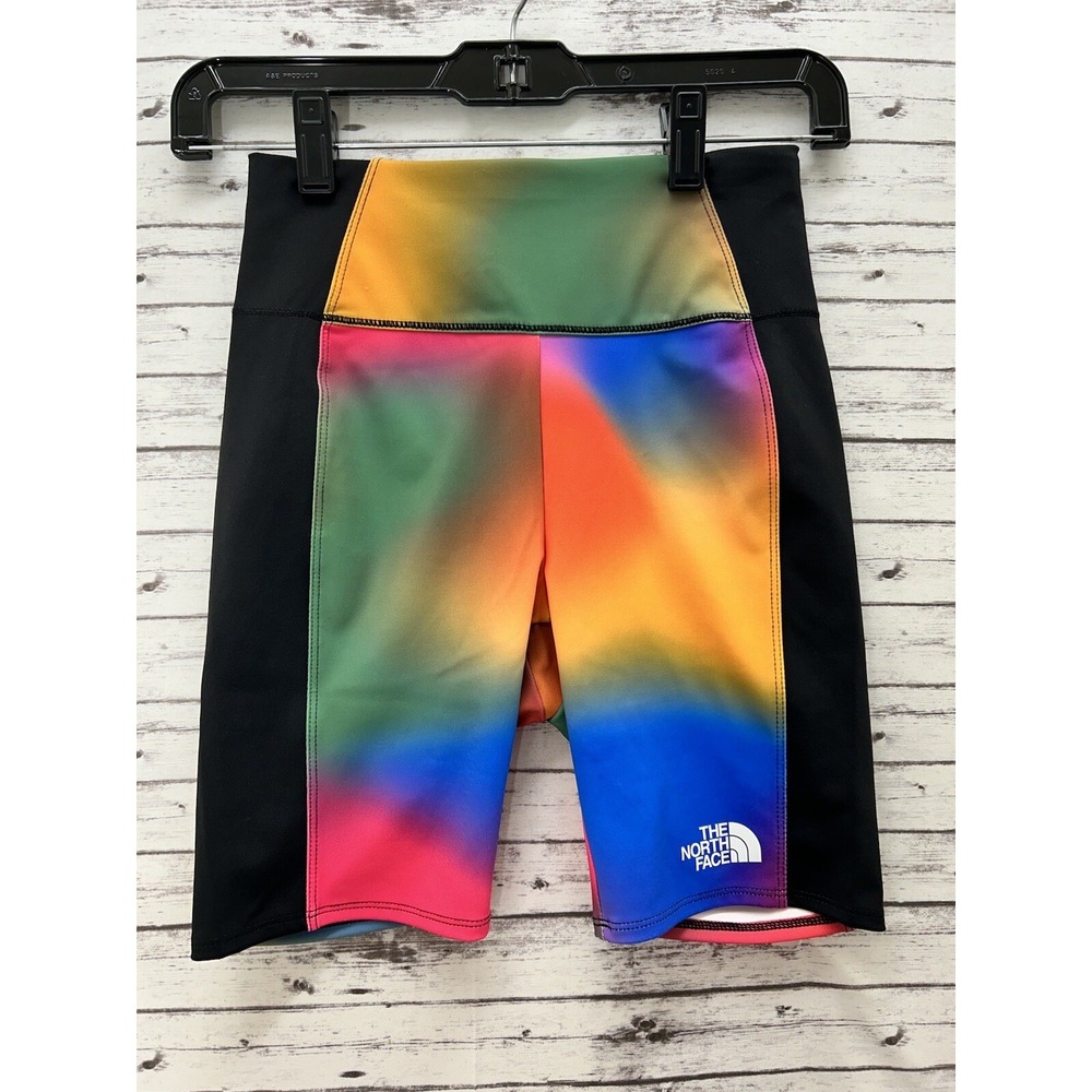The North Face Bike Shorts Girls Compression Size 12 Large Multicolor